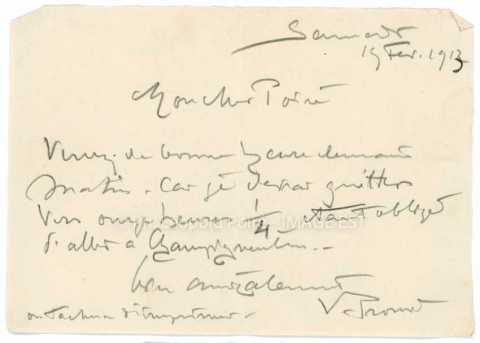 Correspondance entre Victor Prouvé et Léopold Poiré (Nancy)